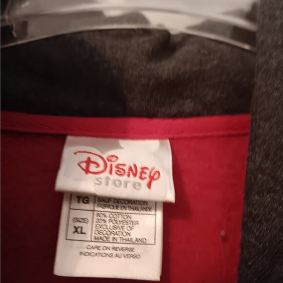 EUC Disney Store XL Winnie The Pooh Red Zip Front Hoodie - Picture 3 of 9